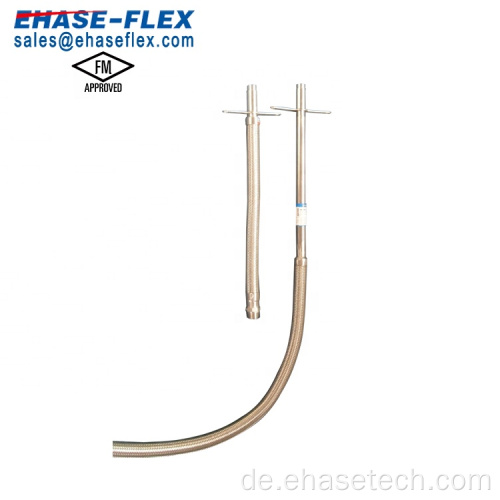 FM Edelstahl Fire Drop Flexibler Sprinklerschlauch